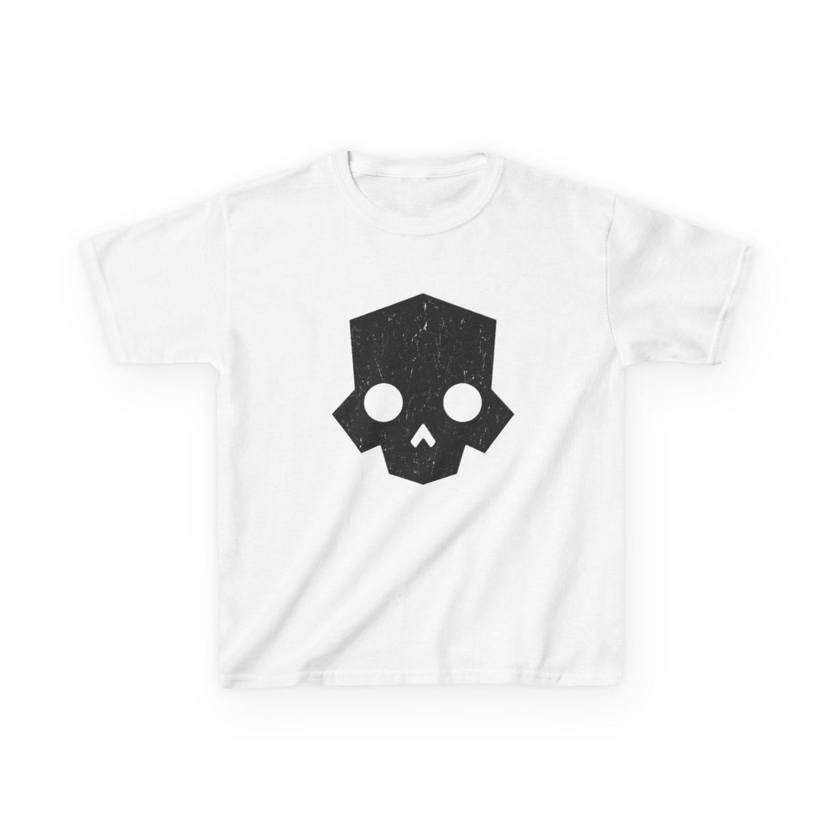 Worn Black Helldivers Skull Kids T-Shirt - Official t-shirts merchandise
